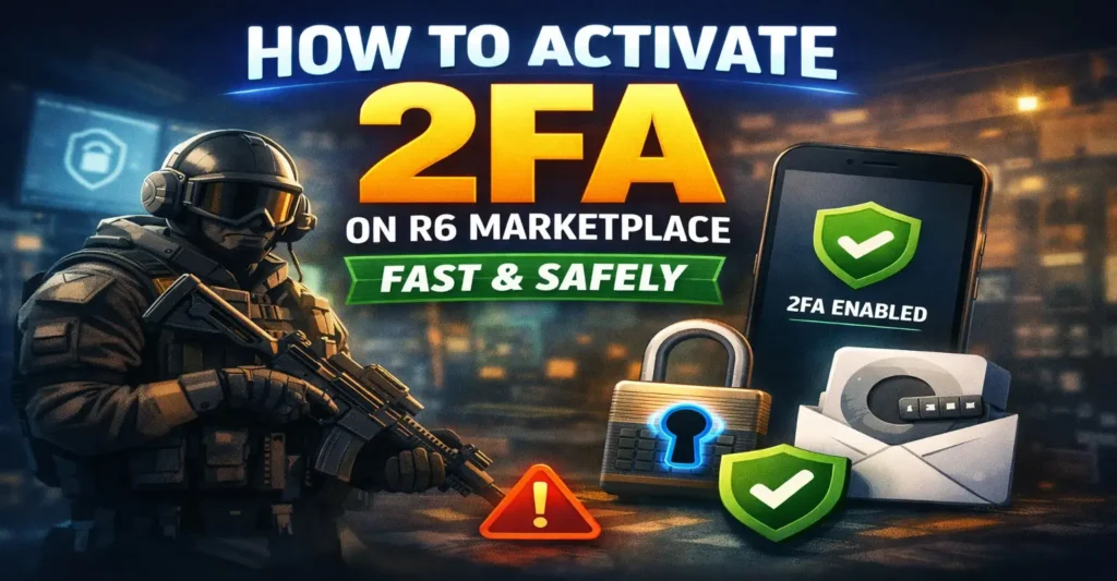 How to activate 2fa on R6 Marketplace
