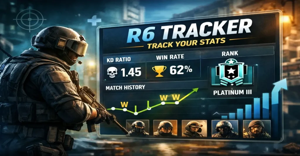 Track Rainbow Six Siege stats with r6 tracker